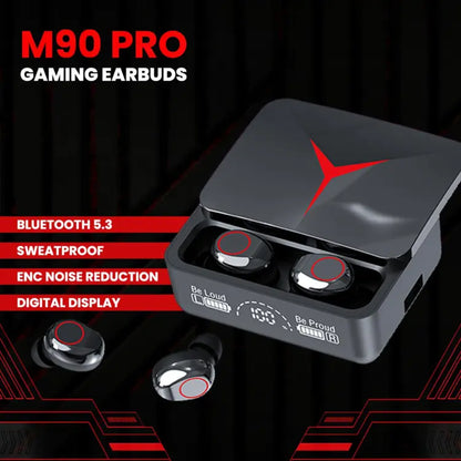 M90 Pro Wireless Earbud Led Display Gaming Stereo Touch System