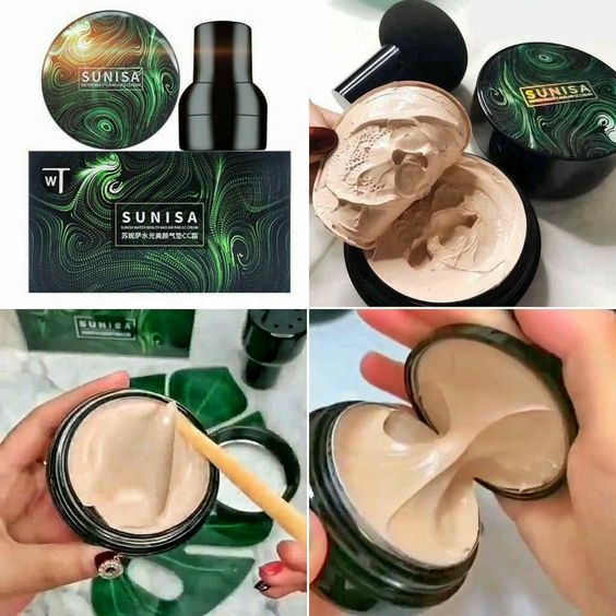 Sunisa 3 In 1 Air Cushion Cc And Bb Cream Waterproof Foundation Cream