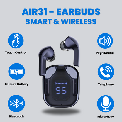 Air 31 TWS Earbuds Wireless with Mic Sport Gaming