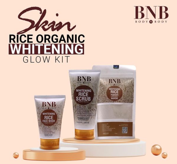 Bnb Whitening Rice Extract Bright & Glow Kit (with Box)