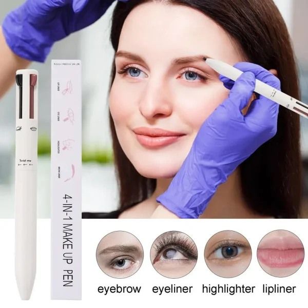 4 in 1 Makeup Pen Water Proof Cosmetic Pencil 4 Color Multi-function