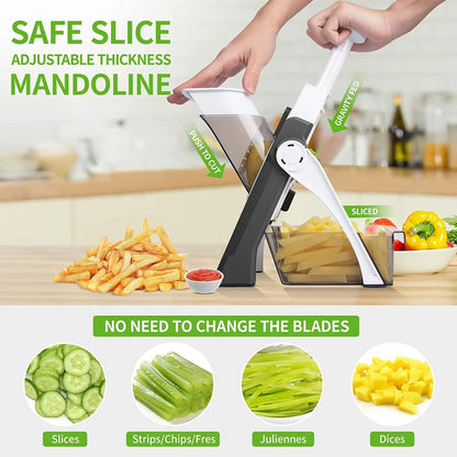 Mandoline Vegetable Cutter Chopper Adjustable Multi-function